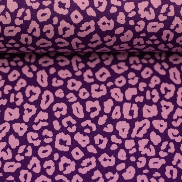 Baumwolle Leoni Animalprint  Lila/Flieder by Swafing